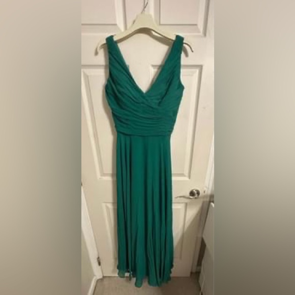Watters & Watters Karen a-line bridesmaid dress in crinkle chiffon SIZE:12